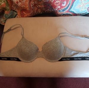 Grey Calvin Klein bra 36B